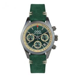 Sporty Cronografo Chronograph Automatic Green Dial Mens Watch