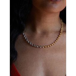 Jewellery 2Tone Twister Chain - gold/rhodium