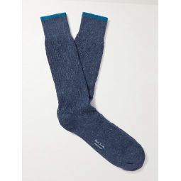 Edward Logo-Print Cotton-Blend Socks