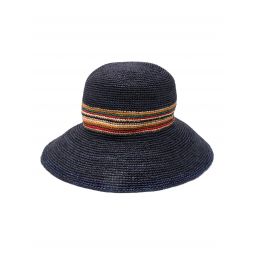 Women Signature Stripe Straw Hat