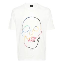Mens T-Shirt Linear Skull