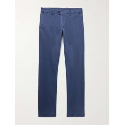 Concorde Garment-Dyed Stretch-Cotton Twill Trousers