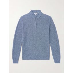 Nevis Pima Cotton and Merino Wool-Blend Quarter-Zip Sweater