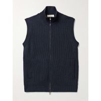 Ribbed Cashmere Gilet