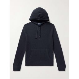 Slim-Fit Waffle-Knit Cashmere Hoodie