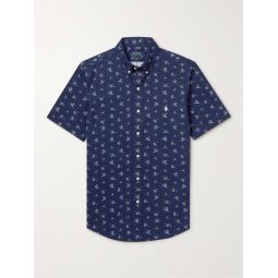 Button-Down Collar Printed Cotton-Oxford Shirt