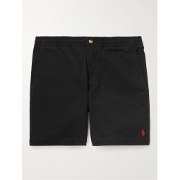 Logo-Embroidered Cotton-Blend Twill Shorts