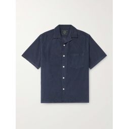 Convertible-Collar Cotton-Corduroy Shirt