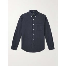 Atlantico Slim-Fit Button-Down Collar Cotton-Seersucker Shirt