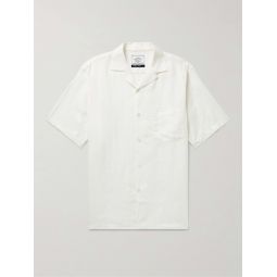 Dogtown Convertible-Collar Linen Shirt