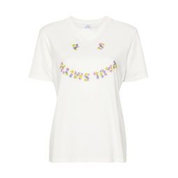 Womens Floral Happy T-Shirt