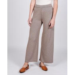 Ant lurex knit pants - sparkly brown