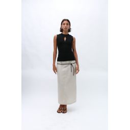 Aimar Stone Skirt - Gray