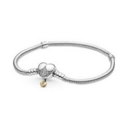 Disney, Heart Clasp Snake Chain Bracelet - Pandora Shine * RETIRED * FINAL SALE *