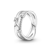 Sparkling Triple Band Ring