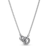Pandora Signature Intertwined Pave Pendant Necklace