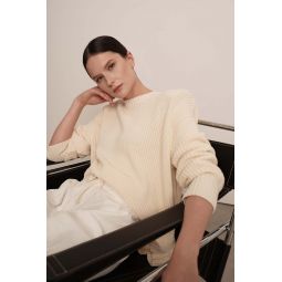Rene Cotton Sweater - Ivory