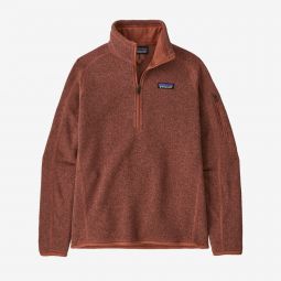 Womens Better Sweater 1/4-Zip Fleece BURD