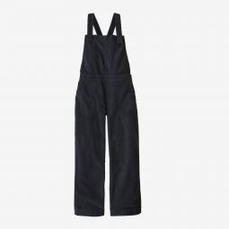 Womens Stand Up Cropped Corduroy Overalls PIBL