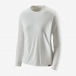 Womens Long-Sleeved Capilene Cool Daily Shirt WHI