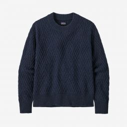 Womens Recycled Wool-Blend Crewneck Sweater SMDB
