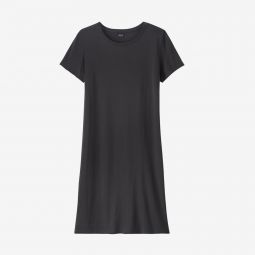 Womens Regenerative Organic Certified Cotton T-Shirt Dress INBK