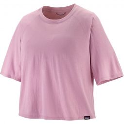 Short-Sleeve Cap Cool Trail Cropped Shirt - Womens