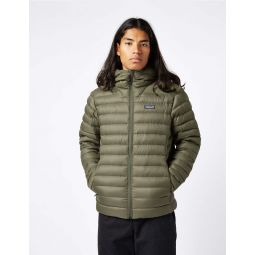 Down Sweater Hooded Jacket - Basin Green