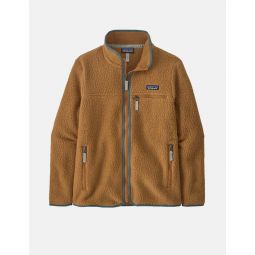 Retro Pile Fleece Jacket - Nest Brown/Nouveau Green