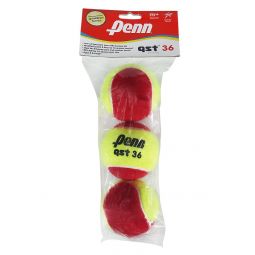 Penn Quick Start Tennis 36 Red Felt Ball 3 Pack
