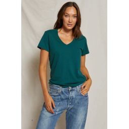 Hendrix Basic V Neck - Emerald