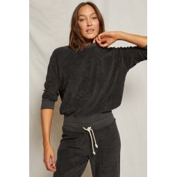 Saylor Loop Terry Sweatshirt - Vintage Black