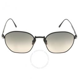 Grey Gradient Irregular Titanium Unisex Sunglasses