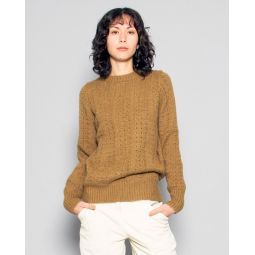 Fran Oversized Wool Blend Sweater - Moss