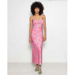 Ophelia Cut Out Maxi Dress - Bubblegum Floral