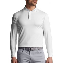 Peter Millar Solid Stretch Jersey Long Sleeve Golf Polo