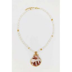 Miter Necklace - Shell