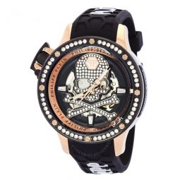 Hyper Sport Automatic Crystal Black Dial Mens Watch