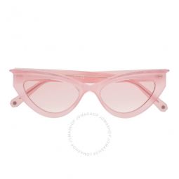 Statement Pink Mirror Cat Eye Ladies Sunglasses