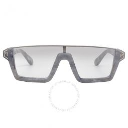 Silver Gradient Browline Unisex Sunglasses
