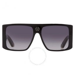 Grey Gradient Shield Unisex Sunglasses