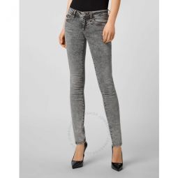 Slim-Fit Stretch Denim Jeans, Waist Size 27