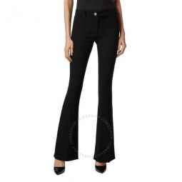 Elegant Flare Cady Trousers, Size Small