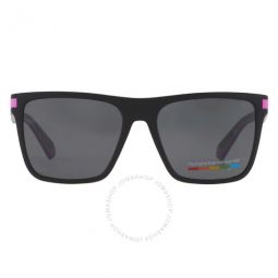 Core Polarized Grey Square Unisex Sunglasses