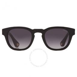 Grey Gradient Oval Mens Sunglasses