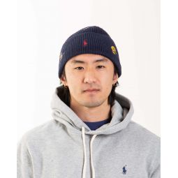 Embroidered Icons Hat - Navy