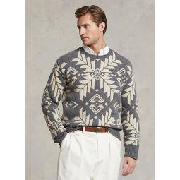 Polo Ralph Lauren Mens Intarsia- Knit Wool Sweater
