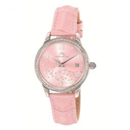 Ruby Quartz Pink Dial Ladies Watch
