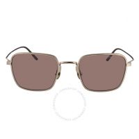 Light Brown Square Ladies Titanium Sunglasses