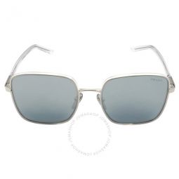 Blue Mirrored Silver 80 Square Ladies Sunglasses